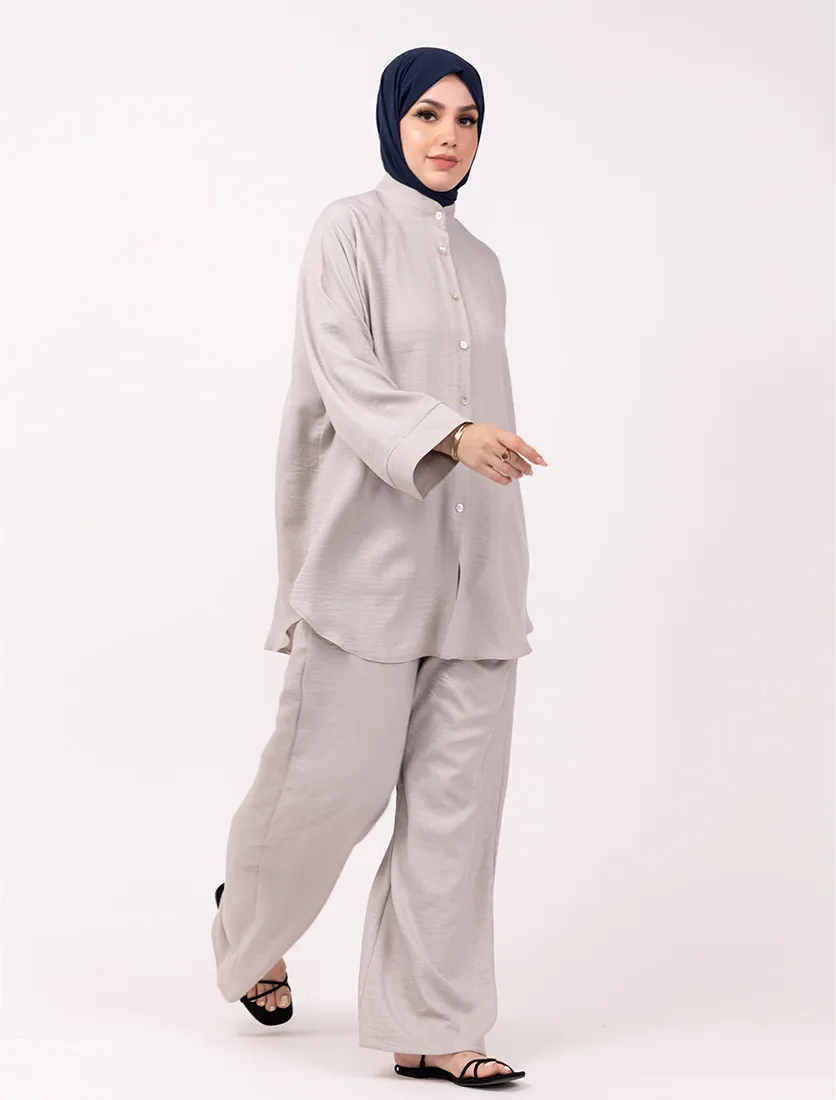 Stone Linen Feel Co Ord